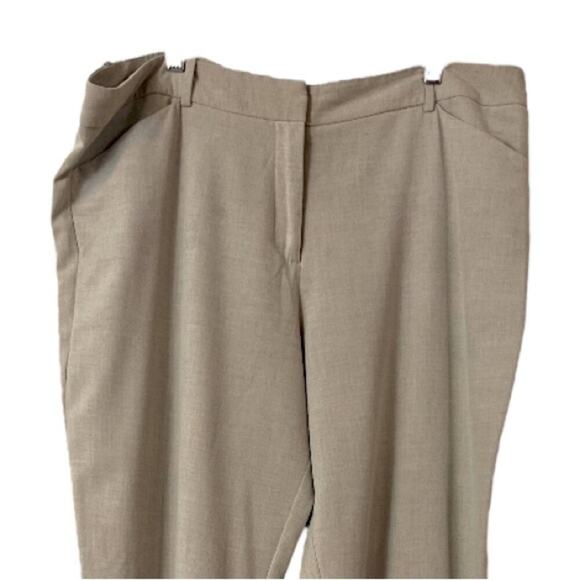 Worthington Women’s 2 Pair Pants Modern Fit Mid Rise Olive Green Tan Size 18 - Picture 6 of 10